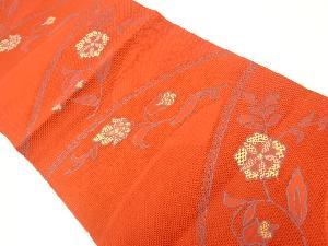 本場筑前博多草花模様織出し名古屋帯